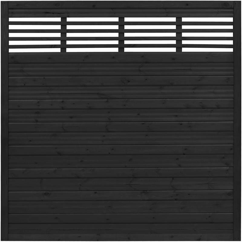 Sichtschutzzaun Element Nicea Anthrazit 180 cm x 180 cm von Andrewex