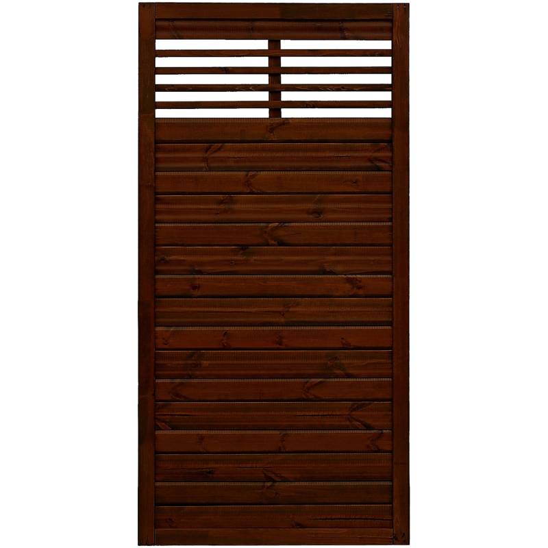 Sichtschutzzaun Element Nicea Braun 180 cm x 90 cm von Andrewex