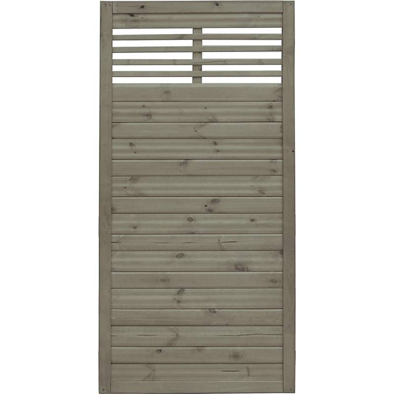 Sichtschutzzaun Element Nicea Grau 180 cm x 90 cm von Andrewex