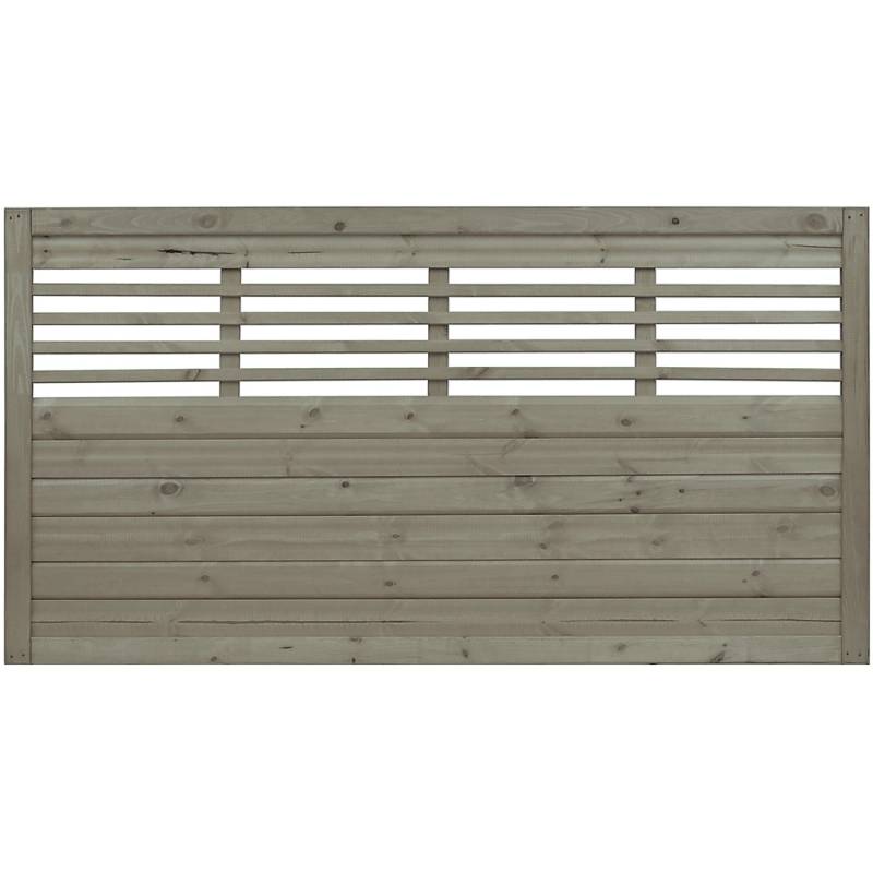 Sichtschutzzaun Element Nicea Grau 90 cm x 180 cm von Andrewex