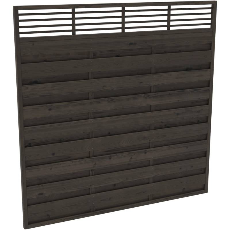 Sichtschutzzaun Element Wien Grau 180 cm x 180 cm von Andrewex