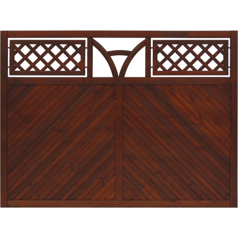 Sichtschutzzaun Toulon 135 cm x 180 cm Braun von Andrewex