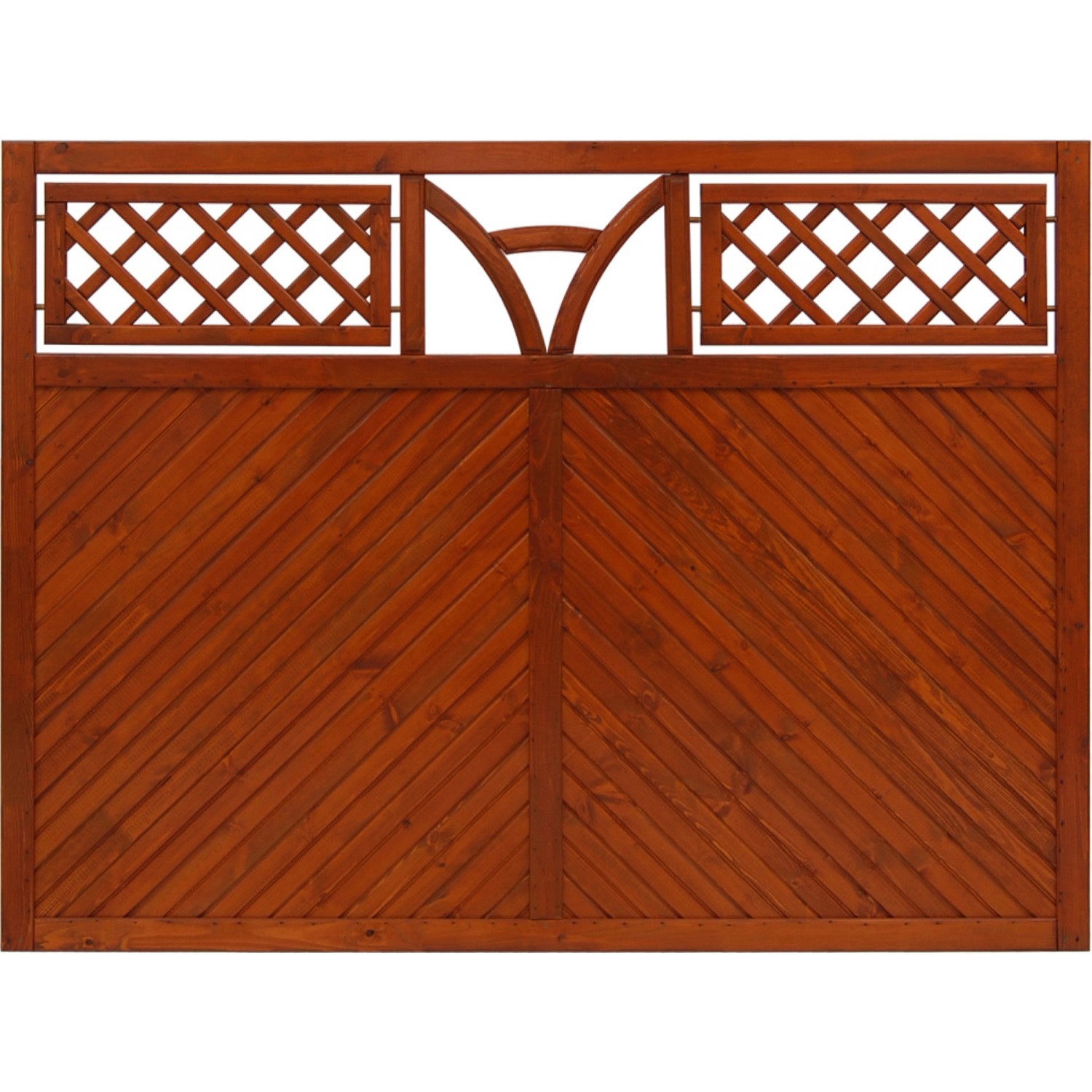 Andrewex Sichtschutzzaun Toulon 135 cm x 180 cm Teak FSC von Andrewex