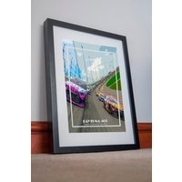 Daytona 500 Druck Poster Leinwand, Nascar Print Geschenkidee Wandkunst von AndriusPosters