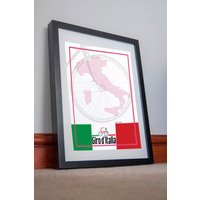 Giro D'italia Print Poster Leinwand Wandkunst Dekor Bild Urlaub Geschenk Sport Bike Retro Art Reise Vintage Tdf Radfahren Ciclismo von AndriusPosters