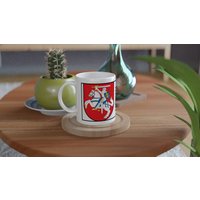 Litauen Print Geschenk Tasse Geschenkidee Lietuva Souvenir Druck Poster Kunst Made in Lietuvos Herbas von AndriusPosters