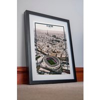 Paris Saint-Germain Fc Print Poster Leinwand Psg Le Parc Des Princes Stadium Fan Art Geschenk Canvas Wand Dekor Kunstwerk Bild Home von AndriusPosters