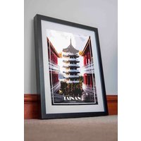 Taiwan Print Poster Leinwand Tainan City Wandkunst Bild Urlaub Home Dekor Souvenir Retro Druck Reise Vintage von AndriusPosters