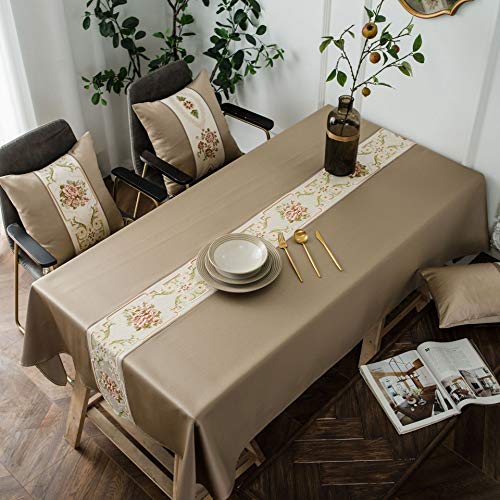 Andrui. Tischdecke zum Besticken Tischdecke Stickerei Esszimmer rechteckige Tischdecke Hochzeitshotel Tischdecke Multi Größen Wohnkultur (Stil - 1,150x260cm) von Andrui.