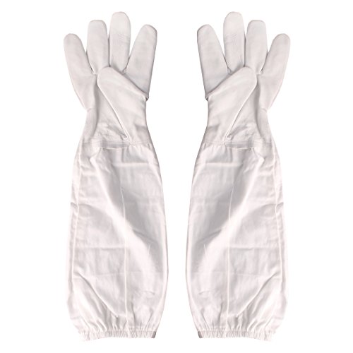 Andux 1 Paar Professionelle Bienenzucht Handschuhe Langarm-Schutzhandschuhe YFST-01 (XL) von Andux
