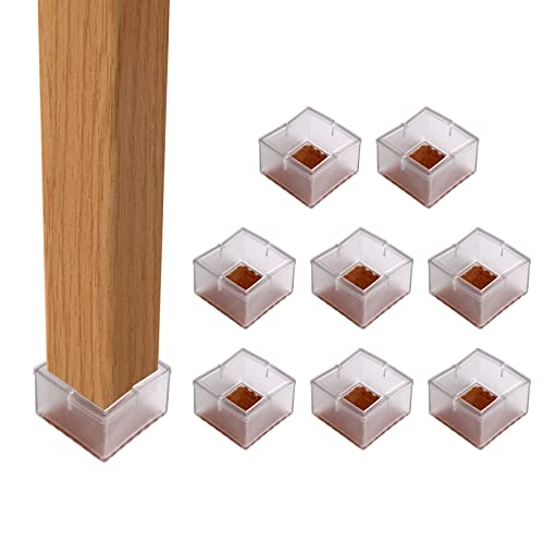 Andux 8pcs/Set Platz unten Silikon Stuhl Bein Caps Füße Pads Möbel Tisch Abdeckungen Holz Boden Protektoren GJZJD-01 (17#) von Andux