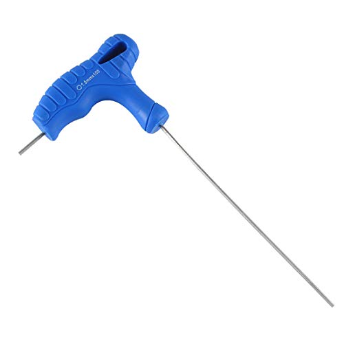 Andux Zone Innensechskantschlüssel Blau T-Griff CR-V Sechskant Metrischschlüssel Sechskantschlüssel flaches Ende NLJBS-07 (1.5mm) von Andux