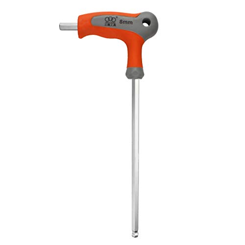 Andux Zone Innensechskantschlüssel Sattelschlüssel T-Griff CR-V mit Kugelkopf NLJBS-01 (8mm) von Andux