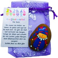 Glückswichtel Ca. 4 - 5 cm Mit Geschenkkarte Im Säckchen Glücksbringer Glückssteine Kleine Gute Besserung Geschenke Kindergeburtstag 405 von AndysSteinwelt