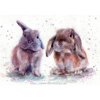 Custom Zwei Haustiere Porträt Doppel Haustier Hund Gemälde Zeichnung Vom Foto Dreifach Weihnachten Originale Malerei von AnellHappyWatercolor