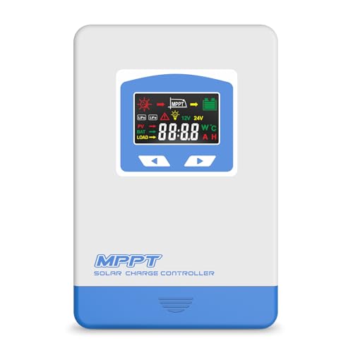 Anern MPPT Solar Laderegler 40A 12/24V Auto Solar Panels Max PV 100V LCD Display commen negative Erdung für Blei-Säure, Lithium, User Type Anern MPPT Solar Laderegler 40A 12/24V Auto Solar Panels Max PV 100V LCD Display commen negative Erdung für Blei-Säure, Lithium, User Type von Anern