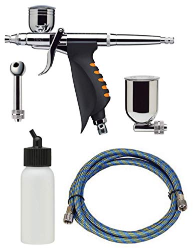 Airbrush Iwata Neo TRIGGER HP-TRN2 0.5 mit Auslöser mit Luftschlauch Fengda 3 m Anschluss 1/8-1/8 von Anest Iwata