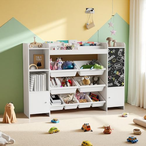 Aneutr Regal für Kinder, Bücherregal, Kinder, mit 8 abnehmbaren Boxen und Regalen, Spielzeug, Aufbewahrung, Bücherregal für Kinderzimmer, Spielzimmer, Kindergarten Aneutr Regal für Kinder, Bücherregal, Kinder, mit 8 abnehmbaren Boxen und Regalen, Spielzeug, Aufbewahrung, Bücherregal für Kinderzimmer, Spielzimmer, Kindergarten von Aneutr