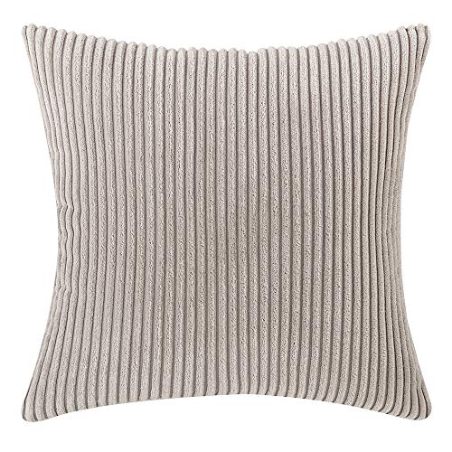 2er Set Kordsamt Kissenbezug Weihnachten, 60x60cm Kord Kissenhülle Kissenbezüge, Dekorative Kissenbezug Sofakissen, Zierkissenbezug Dekokissen, Kissenhülle für Schlafzimmer Wohnzimmer,Hellgrau 2er Set Kordsamt Kissenbezug Weihnachten, 60x60cm Kord Kissenhülle Kissenbezüge, Dekorative Kissenbezug Sofakissen, Zierkissenbezug Dekokissen, Kissenhülle für Schlafzimmer Wohnzimmer,Hellgrau von Anevous