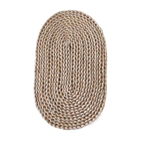 2er Set Ovale Platzsets,Natürlichem Platzset,Gewebtes Maisschale Tischsets,Handgefertigtes Gewebtes Platzsets,Rattan Tischsets,Rustikale für Esstisch Tischmatte für Hochzeit,Party,Esszimmer,30x45cm von Anevous