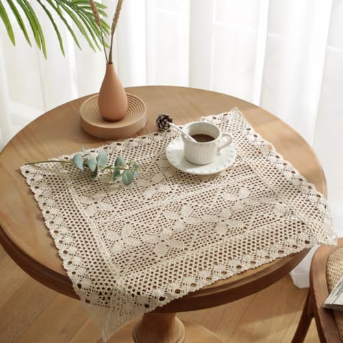 Anevous 2er Set Häkel Spitze Baumwolle Tischsets, 32 x 40 cm Abwaschbar Tischset, Rechteckiges Platzdeckchen, rutschfest Platzset für Tischdek Esstisch,Beige D Anevous 2er Set Häkel Spitze Baumwolle Tischsets, 32 x 40 cm Abwaschbar Tischset, Rechteckiges Platzdeckchen, rutschfest Platzset für Tischdek Esstisch,Beige D von Anevous