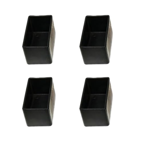 Anevous 8 Stück Kunststoff Stuhlbeinkappen, rutschfeste Stuhlkappen, Möbel Schutzkappe, Endkappen Kappen, Verschleißfeste Gleitkappen für Hartholzböden Stuhlbeine,Schwarz 20x40mm von Anevous