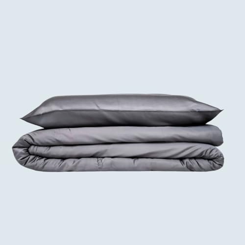 Anew Sleep - Kühlender Bambusbezug - Grau - 140 x 220 cm - Kühlende Bambus-Bettdecke - Atmungsaktiv & Feuchtigkeitsregulierend - Perfekter Komfort – für beruhigenden Schlaf bei jedem Klima von Anew