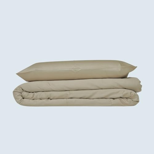 Anew Sleep - Kühlender Bambusbezug - Sand - 140 x 220 cm - Kühlende Bambus-Bettdecke - Atmungsaktiv & Feuchtigkeitsregulierend - Perfekter Komfort – für beruhigenden Schlaf bei jedem Klima Anew Sleep - Kühlender Bambusbezug - Sand - 140 x 220 cm - Kühlende Bambus-Bettdecke - Atmungsaktiv & Feuchtigkeitsregulierend - Perfekter Komfort – für beruhigenden Schlaf bei jedem Klima von Anew