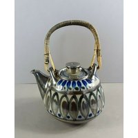 Keramik Teekanne Von Elfriede Balzar-Kopp, Höhr-Grenzhausen, Westerwald, Mid-Century Ceramic Teapot, West German Pottery, 0, 5 Liter von AngHanLo