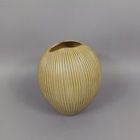 Mid-Century Sgraffito Keramik Vase Aus Der Kokos Serie Von Hjördis Oldfors Für Upsala Ekeby, Schweden - 1954 Form 5031 H. 24 cm | 9.4" von AngHanLo