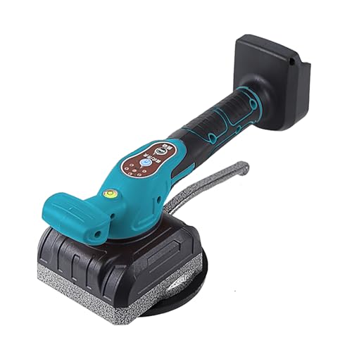 Akku Fliesenrüttler - Wiederaufladbare Fliesenleger Vibrationsgerät mit 16cm Saugnapf für Makita 21V, Professionelles Fliesenverlegemaschine Fliesenlegerwerkzeuge für 0,6-1.2m Fliesen(ohne Akkus) von AngLink
