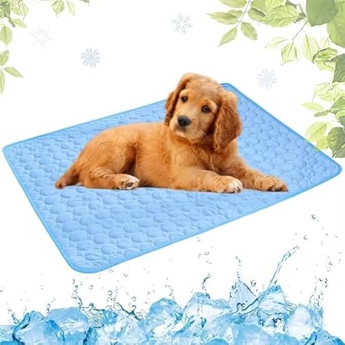 AngLink PfotenCool- Kühlt deinen Hund bei Hitze ganz von selbst (S(50X40cm),Blau) von AngLink