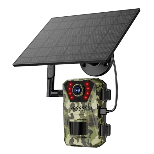 AngLink cobofxir Wildkamera mit 4K-Video und Vollfarb-Nachtsicht - IP66 Wasserdicht, Solarbetrieben, 0,3s Auslösezeit, 4G-Fernsteuerung für Jagd und Tierbeobachtung (X3pcs) von AngLink