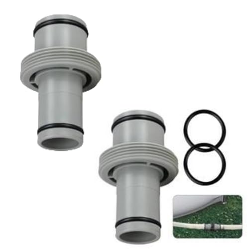 2 Stück Schlauchverbinder Poolschlauch Verbinder 38mm - Pool Adapter Für Intex Bestway Coleman Pool - Poolschlauch Adapter Pool Anschlussset - Pool Schlauchverbinder Verlängerung (38 auf 32mm) von Angaekkot