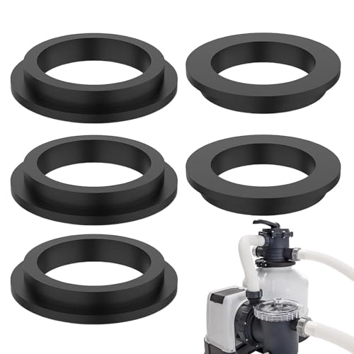 5 Stück Pool O-Ringe Ersatzteil Für Intex - Pool Gummi Dichtringe Unterlegscheiben - Pool Filterpumpe Dichtungsringe - L Form O Ringe Unterlegscheiben Pool Sandfilterpumpen Ersatzteile (11412) von Angaekkot