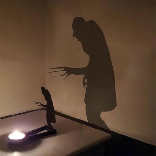 Halloween Kerzenhalter, Nosferatu Candle Shadow, Tealight Shadow Caster, Gothic Home Decor Metall (B) von Angaekkot