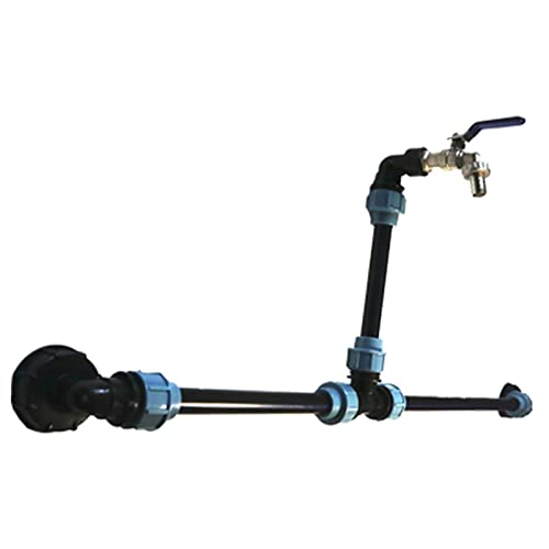 IBC Tank Verbinder - IBC Verbindungssets Für 2 IBC Tanks - IBC Verbinder Adapter Mit 3/4" Garten Wasserhahn - IBC Container Ventil Schlaucharmaturen Ablaufadapter DN50 (75mm) (B) von Angaekkot