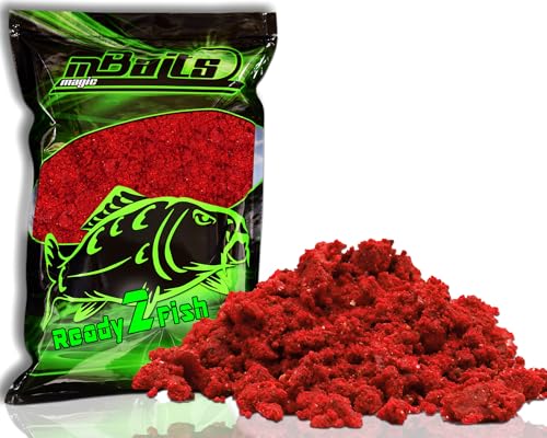 Magic Baits Ready 2 Fish Groundbait Angelfutter Fertigfutter Feeder Futter angelfertig Grundfutter fertig zum Angeln Futtermittel (800g, Garlic Robin Red) von Angel-Berger
