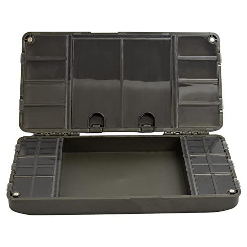 Angel Domäne Angelzubehör Box | Tackle Safe | Terminal Tackle Box | Rig Safe | 24cm x 13cm x 4cm | 29 Fächer mit Clip-Verschluss Angel Domäne Angelzubehör Box | Tackle Safe | Terminal Tackle Box | Rig Safe | 24cm x 13cm x 4cm | 29 Fächer mit Clip-Verschluss von Angel Domäne