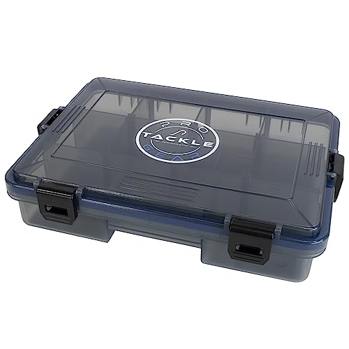 Pro Tackle Lure Box Shallow Köderbox Kunstköderbox Tacklebox Angelbox, grau, wasserdicht (Small - 23 x 17,5 x 5 cm) von Angel Domäne