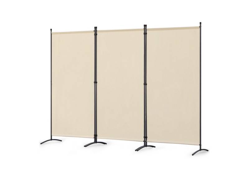 Angel Living Paravent 3-teiliger Paravent Raumteiler, 243x180cm (3 St), Trennwand Balkon Sichtschutz aus Stahl und Polyester von Angel Living