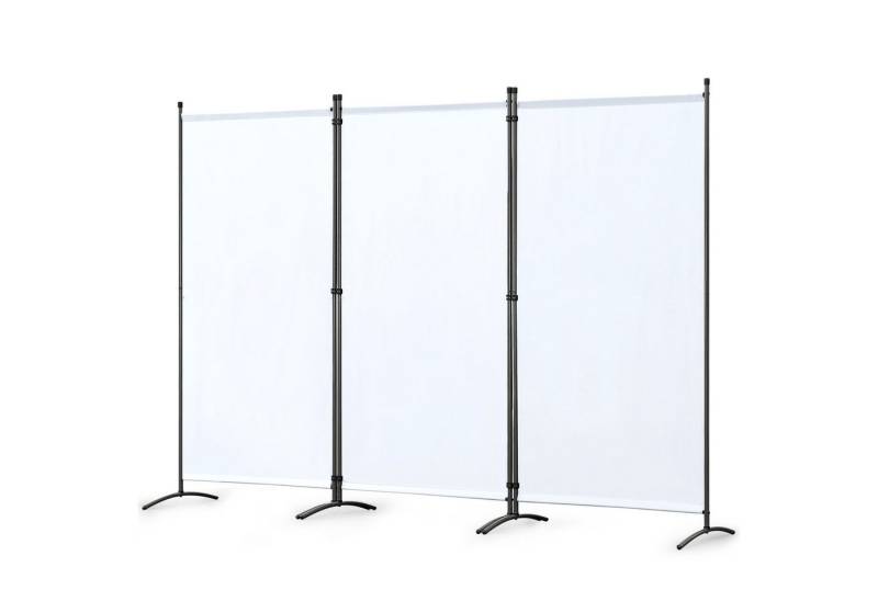 Angel Living Paravent 3-teiliger Paravent Raumteiler, 243x180cm (3 St), Trennwand Balkon Sichtschutz aus Stahl und Polyester von Angel Living