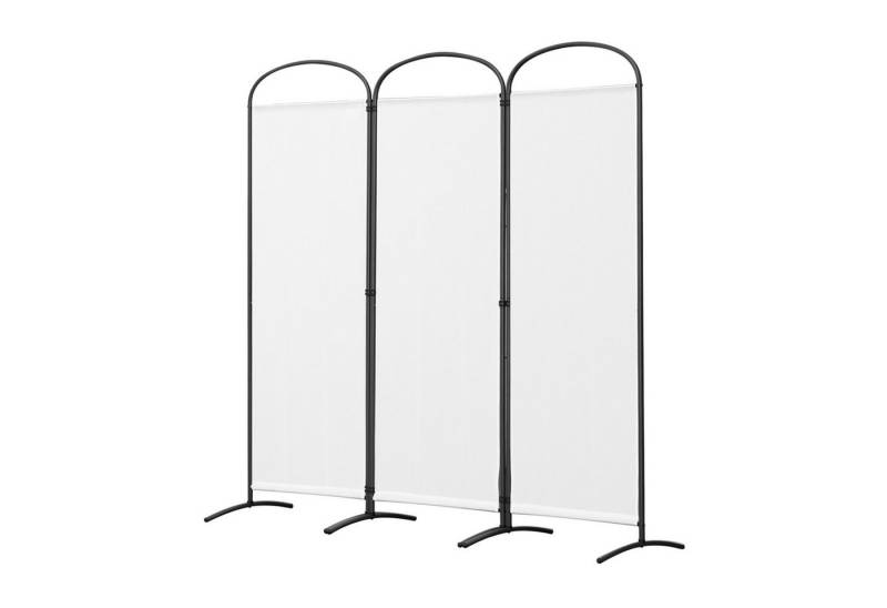 Angel Living Paravent 3-tlg. klappb. freisteh. Raumteiler/Sichtschutz f. Innen, Sichtschutz Faltbar mit Metallrahmen Polyester 168x182cm von Angel Living