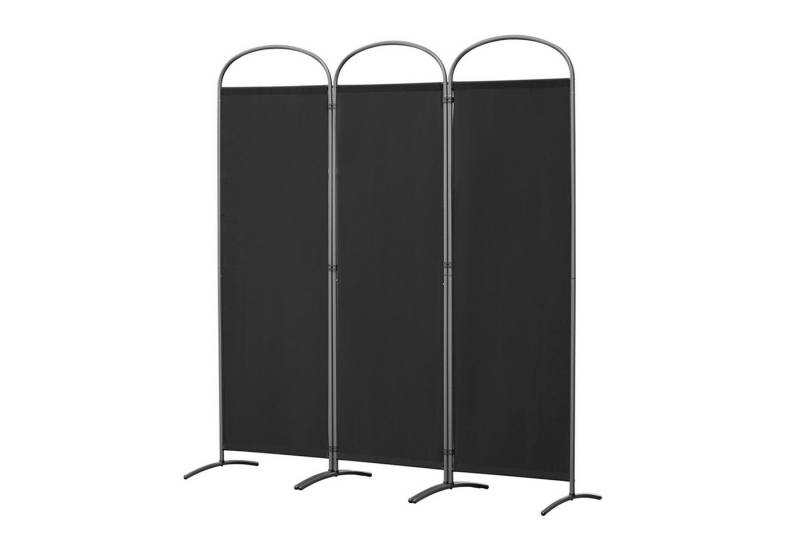 Angel Living Paravent 3-tlg. klappb. freisteh. Raumteiler/Sichtschutz f. Innen, Sichtschutz Faltbar mit Metallrahmen Polyester 168x182cm von Angel Living