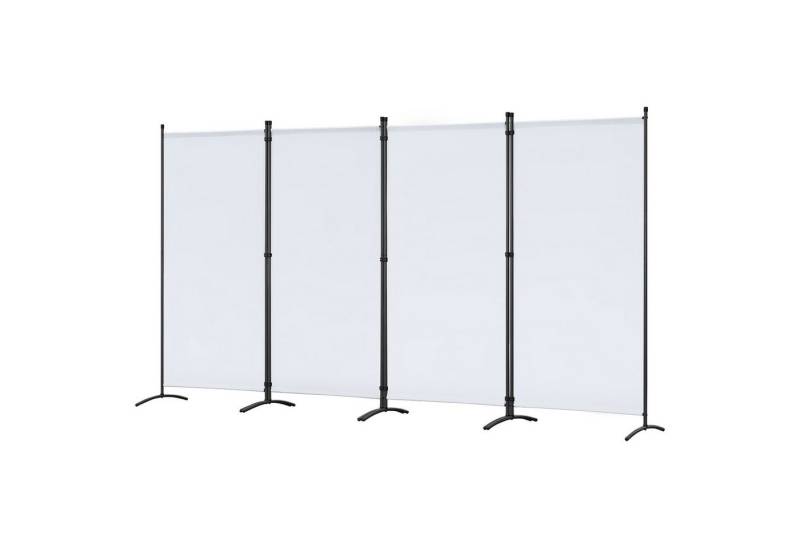 Angel Living Paravent 4-teiliger Paravent Raumteiler, 324x180cm (4 St), Trennwand Balkon Sichtschutz aus Stahl und Polyester von Angel Living