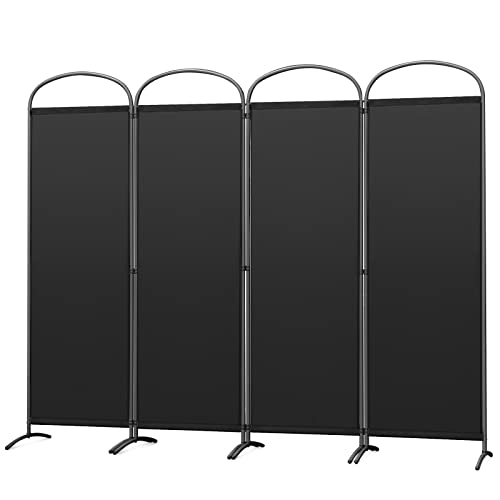 Angel Living Paravent 4 Teilig,Bogen Klappbar Raumteiler Freistehend Sichtschutzwand Raumteiler Stellwand Trennwand Sichtschutz für Büros, Balkon,Schlafzimmer,Außengarten,224cm x 182cm Schwarz Angel Living Paravent 4 Teilig,Bogen Klappbar Raumteiler Freistehend Sichtschutzwand Raumteiler Stellwand Trennwand Sichtschutz für Büros, Balkon,Schlafzimmer,Außengarten,224cm x 182cm Schwarz von Angel Living