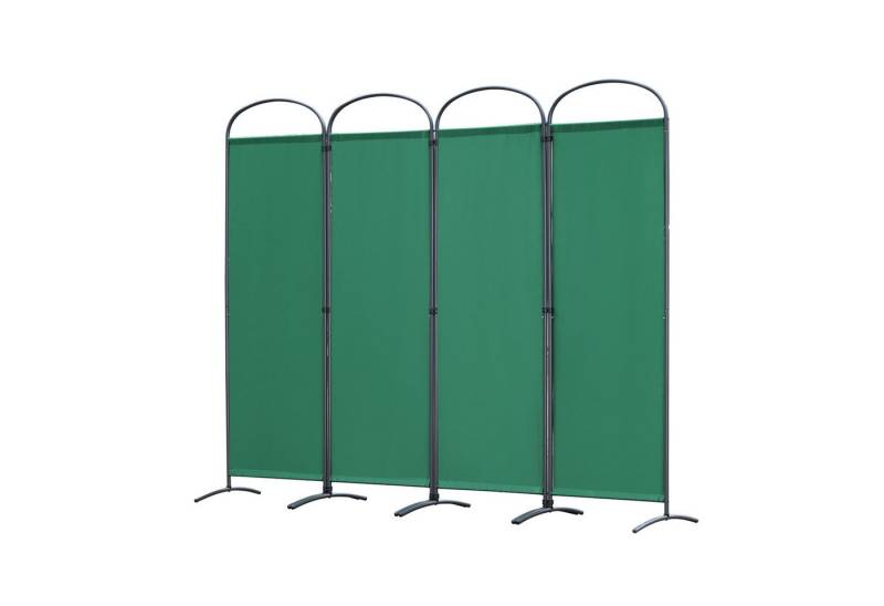 Angel Living Paravent Stellwand für innen,Raumteiler klappbar freistehend Sichtschutz, Sichtschutz Faltbar mit Metallrahmen Polyester 224x182cm, 4-Teilig von Angel Living