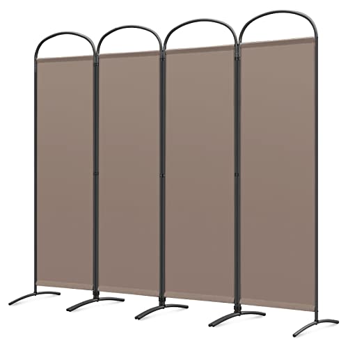 Angel Living Protective Screens Folding Screen Room Divider Screens Room Partitions Garden Privacy Outdoor Screens for Patio Privacy (225 x 185 cm, Braun) von Angel Living
