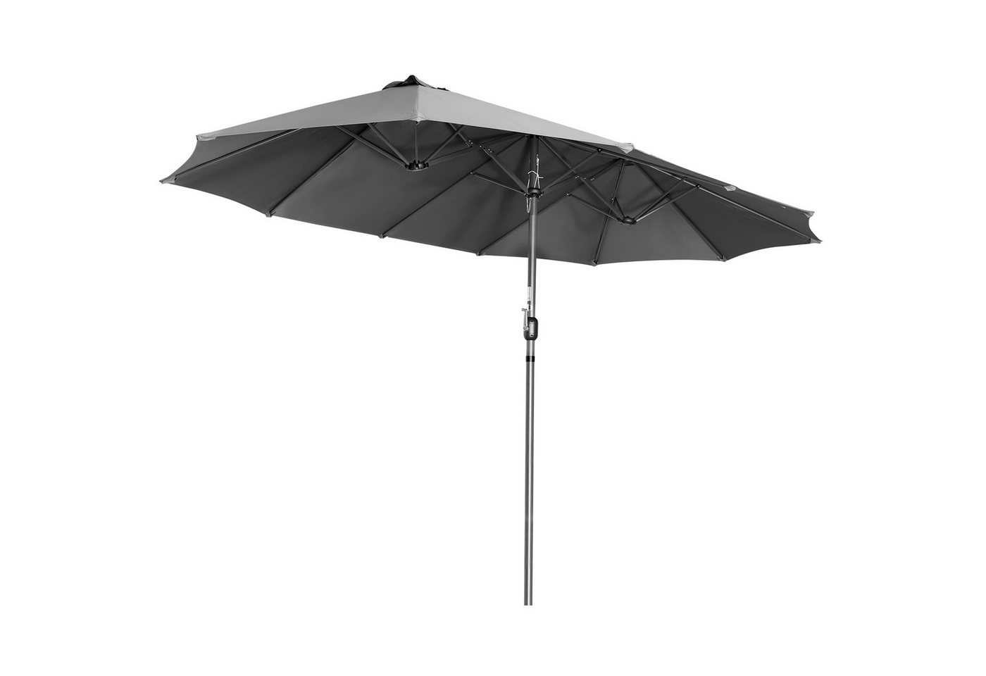 Angel Living Sonnenschirm Doppelsonnenschirm aus Aluminium UV-Schutz 50+, LxB: 460,00x270,00 cm, Kurbelmechanik, Beluftetes Design,Fadenlose Oberfläche Angel Living Sonnenschirm Doppelsonnenschirm aus Aluminium UV-Schutz 50+, LxB: 460,00x270,00 cm, Kurbelmechanik, Beluftetes Design,Fadenlose Oberfläche von Angel Living