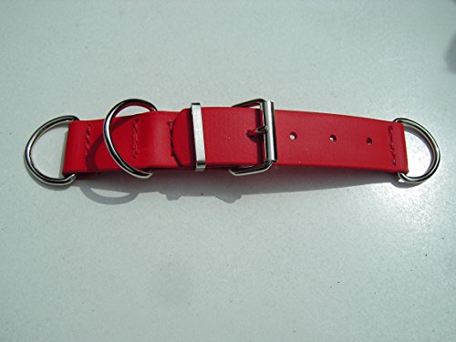 MJH BioThane Halsband Verschluss Adapter verstellbar 16mm breit versch. Farben (rot) von Angel for Pets